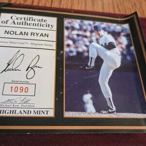 Nolan Ryan Bronze Mint Coin Magnum Series